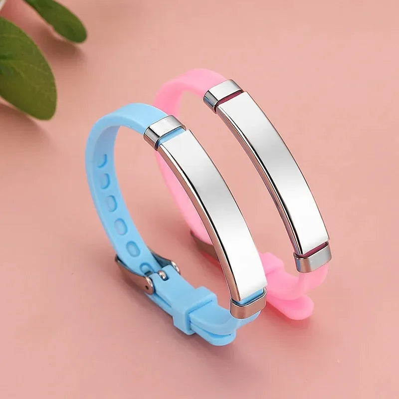 Bracelet Enfant Personnalisé – Nom & Téléphone